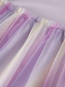 NAME IT Tyl Kjole Dotiana Lavender Fog